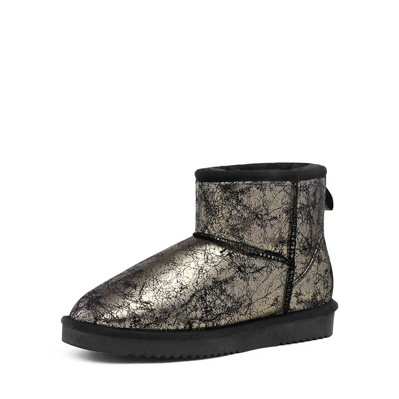 【THEAIRTOWN】did fur boots★ Winter Ankle Snow Boots | Faux Fur Snow Boots-Dream Pairs